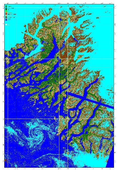 Oversigt over Sydgr&oslash;nland vegetationskortl&aelig;gning